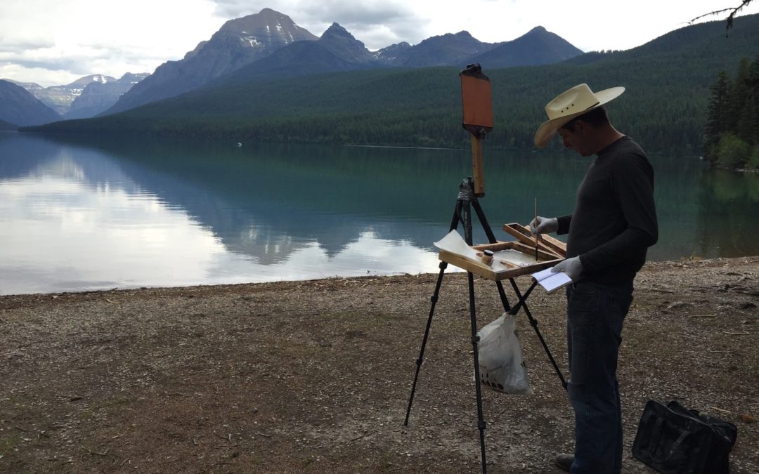 Plein Air Painting in Glacier National Park